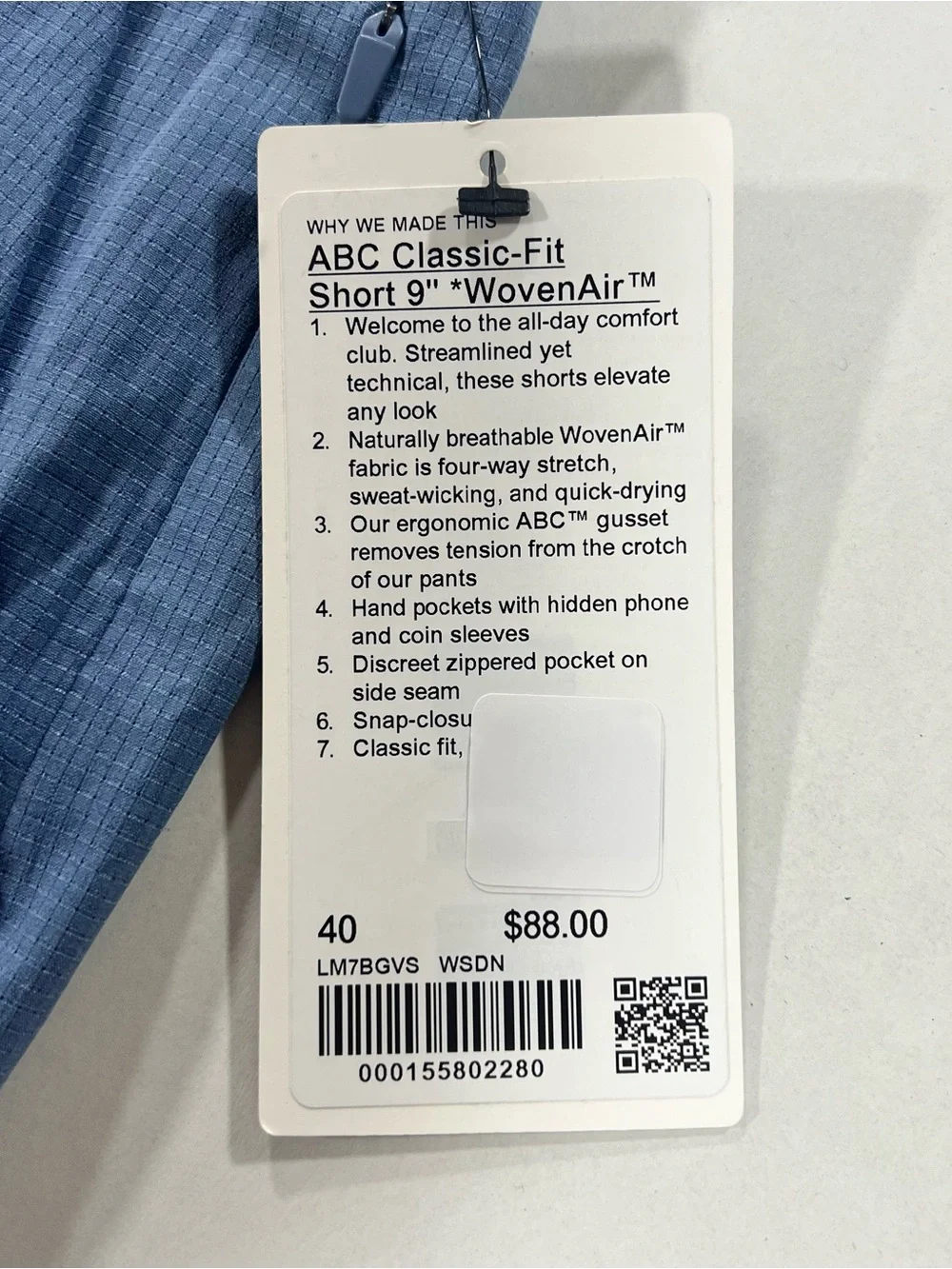 Lululemon ABC Classic Fit Short 9